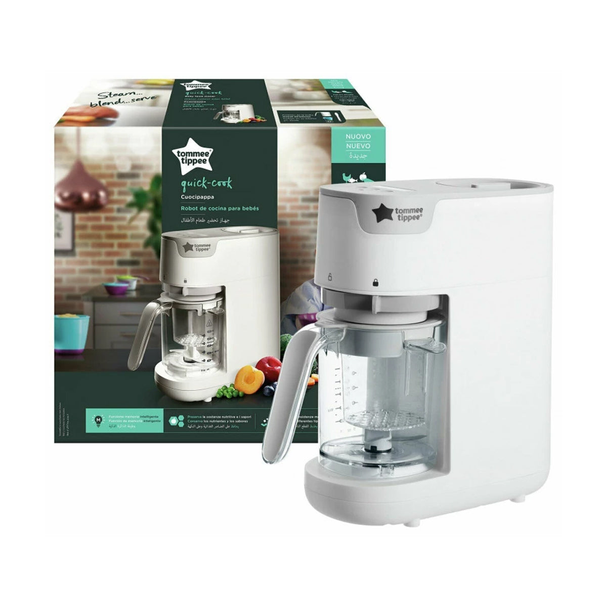 Tommee Tippee Quick Cook 6-in-1 Baby Food Maker - White